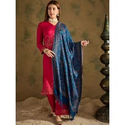 SAHASIKA Women Ethnic Motifs Woven Design Shawl-picture-11