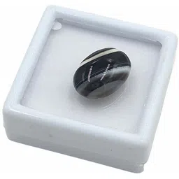 Sahiba Gems Black Cut Natural Agate Gemstone image 4