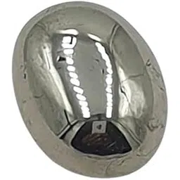 sahiba gems 11.25 Carat / 12.50 Ratti Natural Pyrite or Money Stone Oval Cabochon Cut Gemstone ~ Ring Size-picture-55