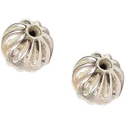 sahiba gems Silver/Chandi Sahu ke Moti Sahu Bachde Ahoi Mata Dane Moti 2 pieces for Pendant Locket for Women-picture-46