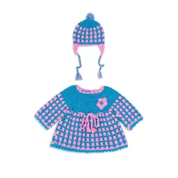 sahil collection Pink Wool Jumper Dress-picture-33