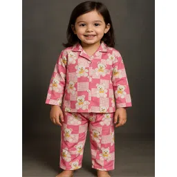 SAHU TRENDZ Girls Printed Long Sleeves Nightdress-picture-57