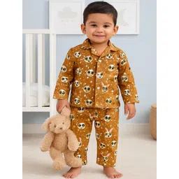 SAHU TRENDZ Unisex Kids Printed Maxi Nightdress-picture-44