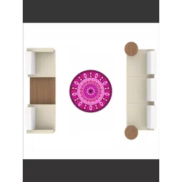 Sai Designs 2 Pcs Blue & Pink Adhesive Rangoli Sticker-picture-15