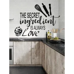 Sai Designs Black The Secret Ingredient Is Always Love Decorative Kitchen Wall Sticker-picture-27