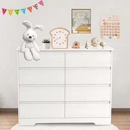 SAI INDER KALA Modern 8-Drawer Chest: Spacious Bedroom & Living Room Storage Solution with Sleek Handleless Design-picture-16