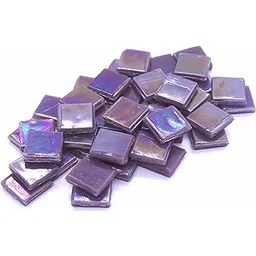 Sai Mosaic Art Coral Dark Purple HK086 Glass Mosaic 15x15mm tiles 100 gm pack-picture-24