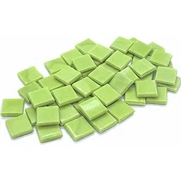 Sai Mosaic Art Coral Green Apple HK138 Glass Mosaic 15x15mm tiles 100 gm pack-picture-23