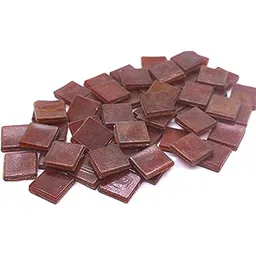 Sai Mosaic Art Coral Mahogany Red HK147 Glass Mosaic 15x15mm tiles 100 gm pack-picture-17