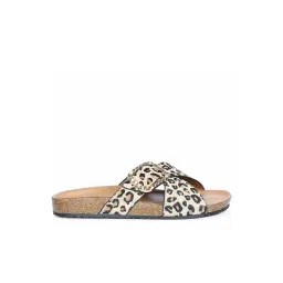 Saint G Leo Pony Leather Flat Sandals-picture-32