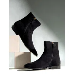 Saint G Men Black Leather Boots-picture-31