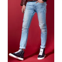 Saint G Men Blue Leather Sneakers-picture-17