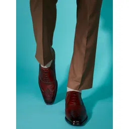 Saint G Men Brown Leather Formal Brogues-picture-10