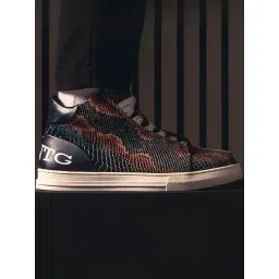 Saint G Men's Devon Blue Ankle High Sneakers-picture-24