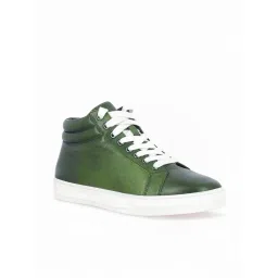Saint G Men's Lamberto Green Ankle High Sneakers image 3
