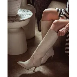 saint g Women Croc-Embossed Knee-Length Boots-picture-50