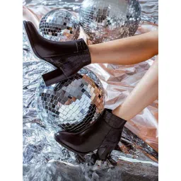 Saint G Women's Alexa Black Booties-picture-22