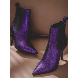 Saint G Women's ARELY Purple Chelsea Boots-picture-15