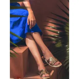 Saint G Women's Gold Casual Sandals-picture-28