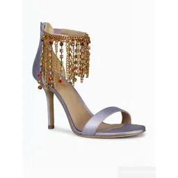 Saint G Women's Luana Violet Ankle Strap Stilettos-picture-31