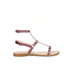 Saint G Women's Miriam Purple Ankle Strap Sandals-picture-26
