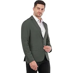 saintx Men's Stylish Formal Blazer | Unlined Knit Jacket with Breathable Comfort & Slim Fit Design | Perfect Coat for Office Meetings, Travel, Parties & Smart Styling | Everyday Formal Wear-picture-13