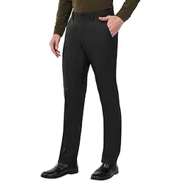 saintx Men's Ultra-Slim Fit Formal Trouser | 4-Way Dynamic Stretch Pants | Engineered Waistband | Flexible Fit, Premium Look | Modern Essential for Party, Office & Special Occasions-picture-44