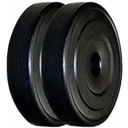 Saipro 6kg Black PVC Weight Plates for Home Gym (Pack of 2)-picture-27