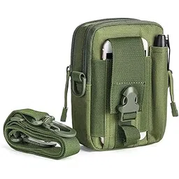 Saiyam Waist Pouch with Strip Adjustable and Multipurpose Tactical Nylon Waist Bags, Universal Outdoor Waist Pouch Security Purse Phone Carrying Case (Green)-picture-28