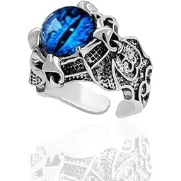 saizen Men's Fashion Ring Stainless Steel Cubic Zirconia Platinum Plated Ring-picture-25