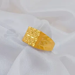 saizen RoyalEdge Chillai Work Gold-Plated Finger Ring for Men And Boy's Stainless Steel Gold Plated Ring-picture-30