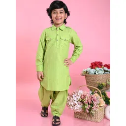 SAKA DESIGNS Boys Pathani Kurta With Dhoti Pants-picture-11