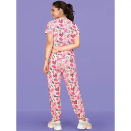 SAKARMAA Women Printed T-Shirt & Joggers Co-Ords image 5