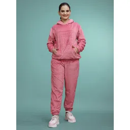 sakarmaa Women Top & Pyjama Set Pink Self Design-picture-37