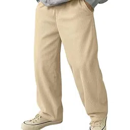 sakhwala Men's Relaxed Fit Velvet Corduroy Trousers | Straight Fit Pants for Men | Adjustable Drawstring | Stylish Comfortable Pant for Causal & Formal Wear-picture-38