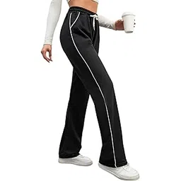 sakhwala Women's Striped Track Pants | Women Trackpants | Women Lower/Pyjama | Lounge Pants | Loose Fit Trackpants | Gym/Yoga/Casual Wear Pants-picture-20