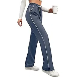 sakhwala Women's Striped Track Pants | Women Trackpants | Women Lower/Pyjama | Lounge Pants | Loose Fit Trackpants | Gym/Yoga/Casual Wear Pants-picture-16