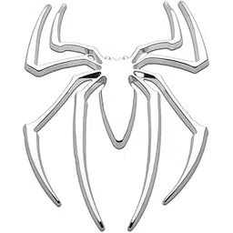 Sakuun Spider 3D Metal Chrome Sticker Emblem Badge-Stylish Logo for Cars, Bikes & More- Size 7.6x5.7cm- Premium Accessory Elegant Design Silver.-picture-19