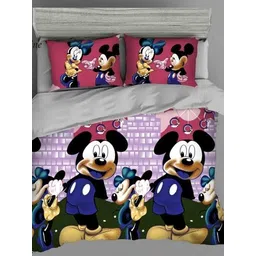 salajya anchla 100 TC Polycotton Double 3D Printed Flat Bedsheet-picture-18