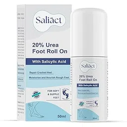 Saliact 20% Urea Foot Roll On With Salicylic Acid, Lactic Acid, Olive Oil | Foot Cream Moisturizer for Dry Cracked Feet | Repair and Moisturise Cracked Heels | Hydrates & Nourish Foot Care for Softens Skin | For Women & Men | 50Ml-picture-46