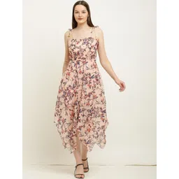 SALONI STYLE Floral Print Fit & Flare Midi Dress-picture-13