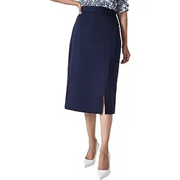 salt attire Artsy-Navy Flap Detailing Skirt-picture-21