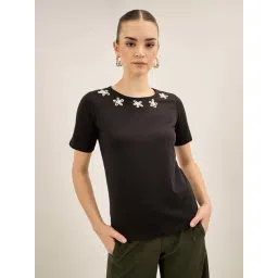 SALT Attire Black & White Plain Top-picture-16