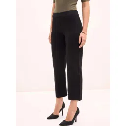 SALT Attire Black Plain Trousers-picture-29