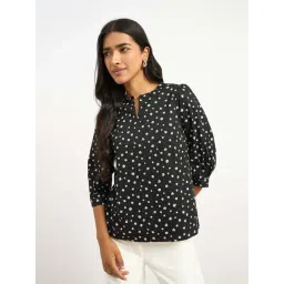 SALT Attire Black Printed Top-picture-40