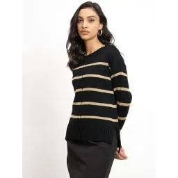 SALT Attire Black Striped Sweater-picture-20
