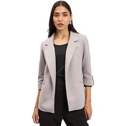 salt attire Ecuador Rolled-Up Sleeves Blazer-picture-15