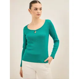 SALT Attire Green Plain Top-picture-17