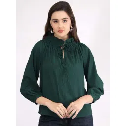SALT Attire Green Plain Top-picture-30