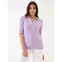 SALT Attire Lavender Plain Top-picture-24